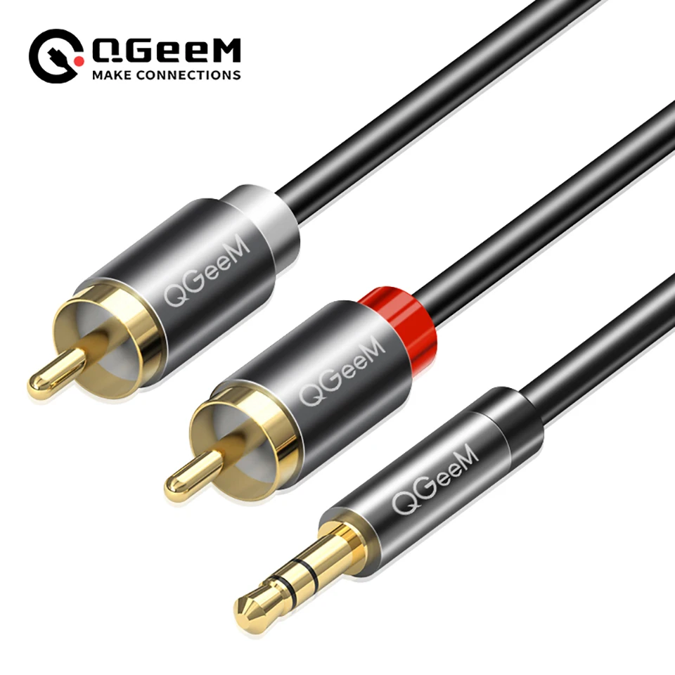 Home Cinema Player - Câble RCA QGeeM 2RCA vers 3.5mm,