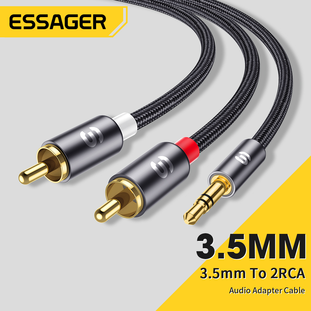 Home Cinema Ampli - Essager câble Audio RCA stéréo 3.5mm