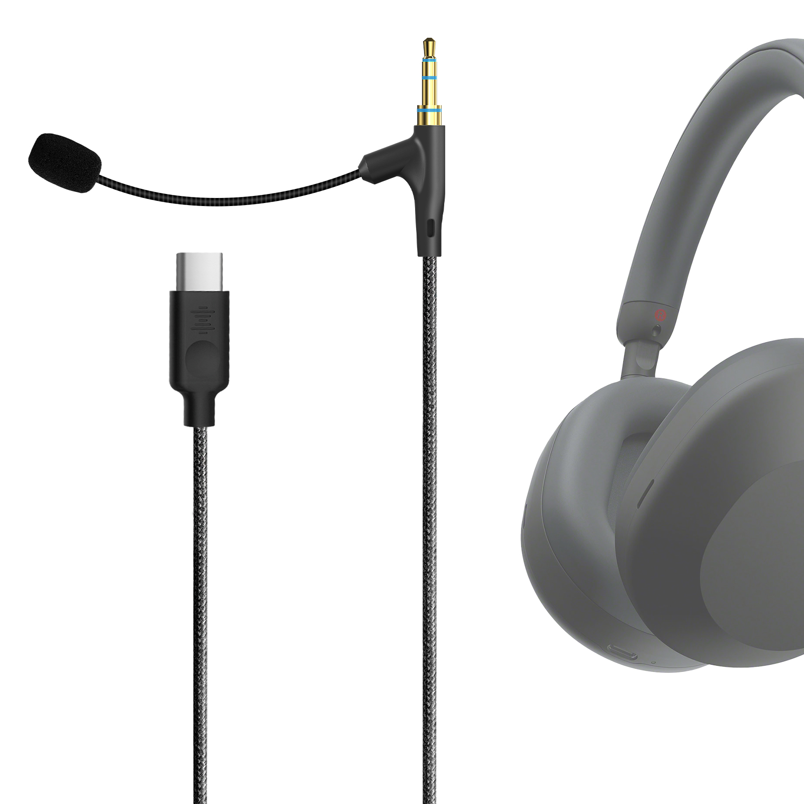 Beats Headphone Solo 4 - Câble pour écouteurs Geekria Boom Mic