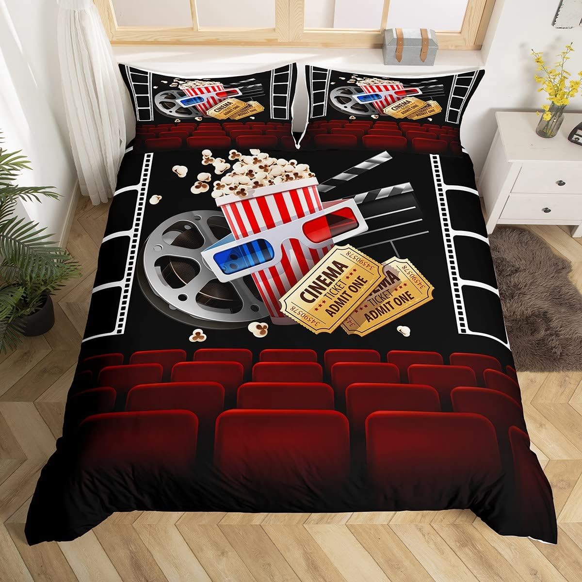 Housse de couette Vintage Ciné - Home Cinema Tickets avis et prix