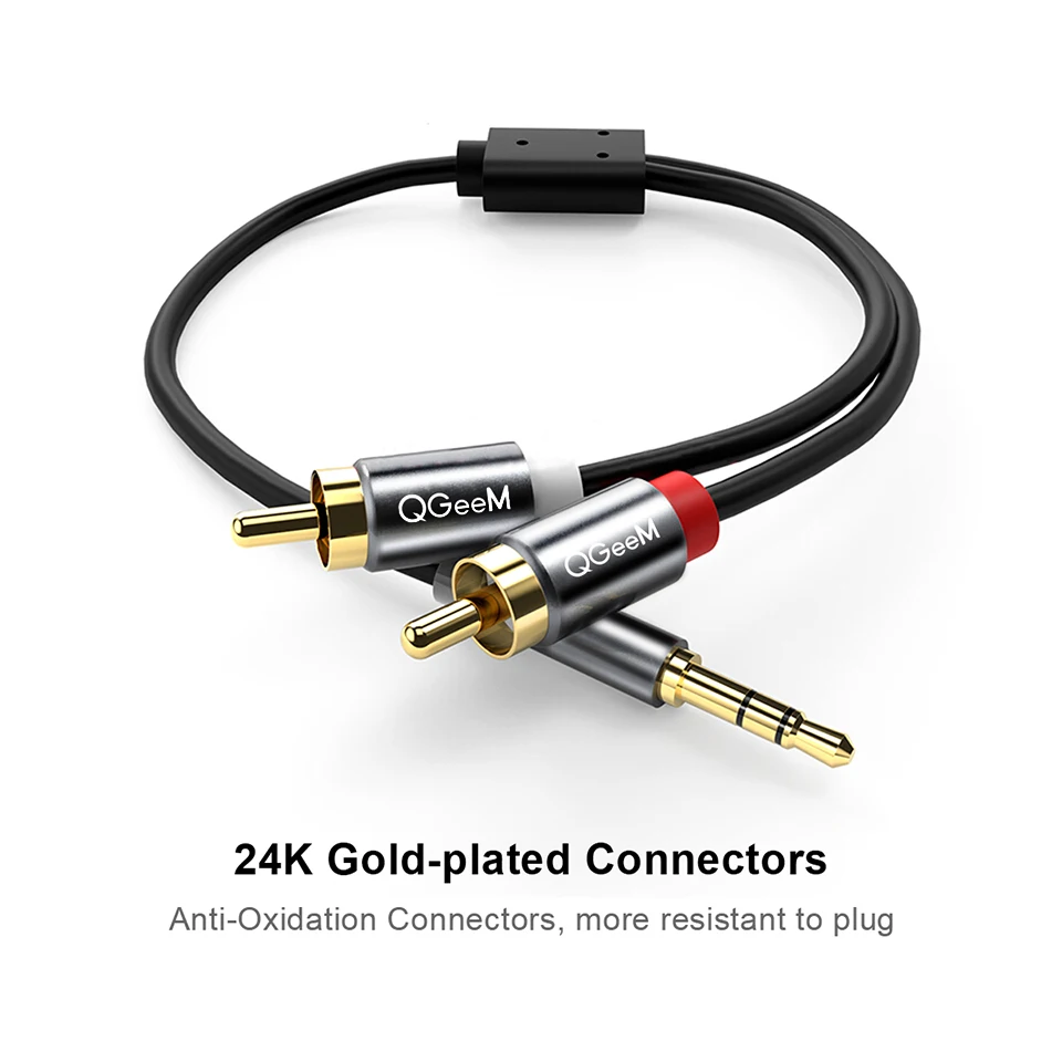 Câble RCA QGeeM 2RCA vers 3.5m - Home Cinema Player avis et prix
