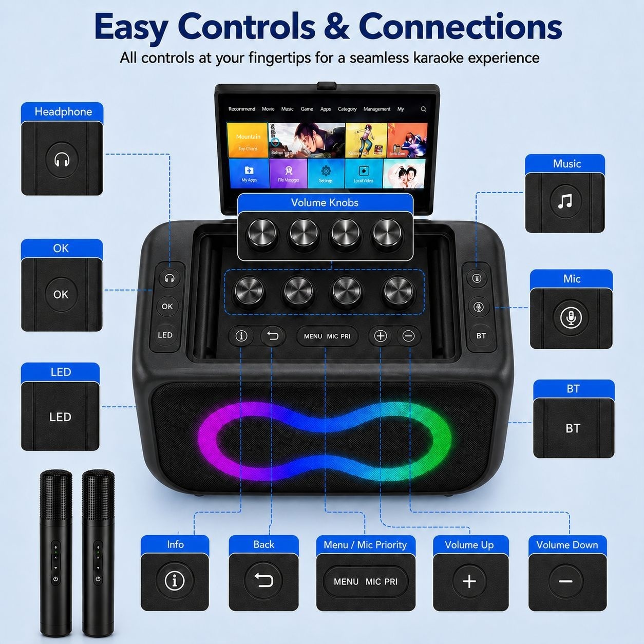 Machine de karaoké portable OE - Home Cinema Bluetooth avis et prix