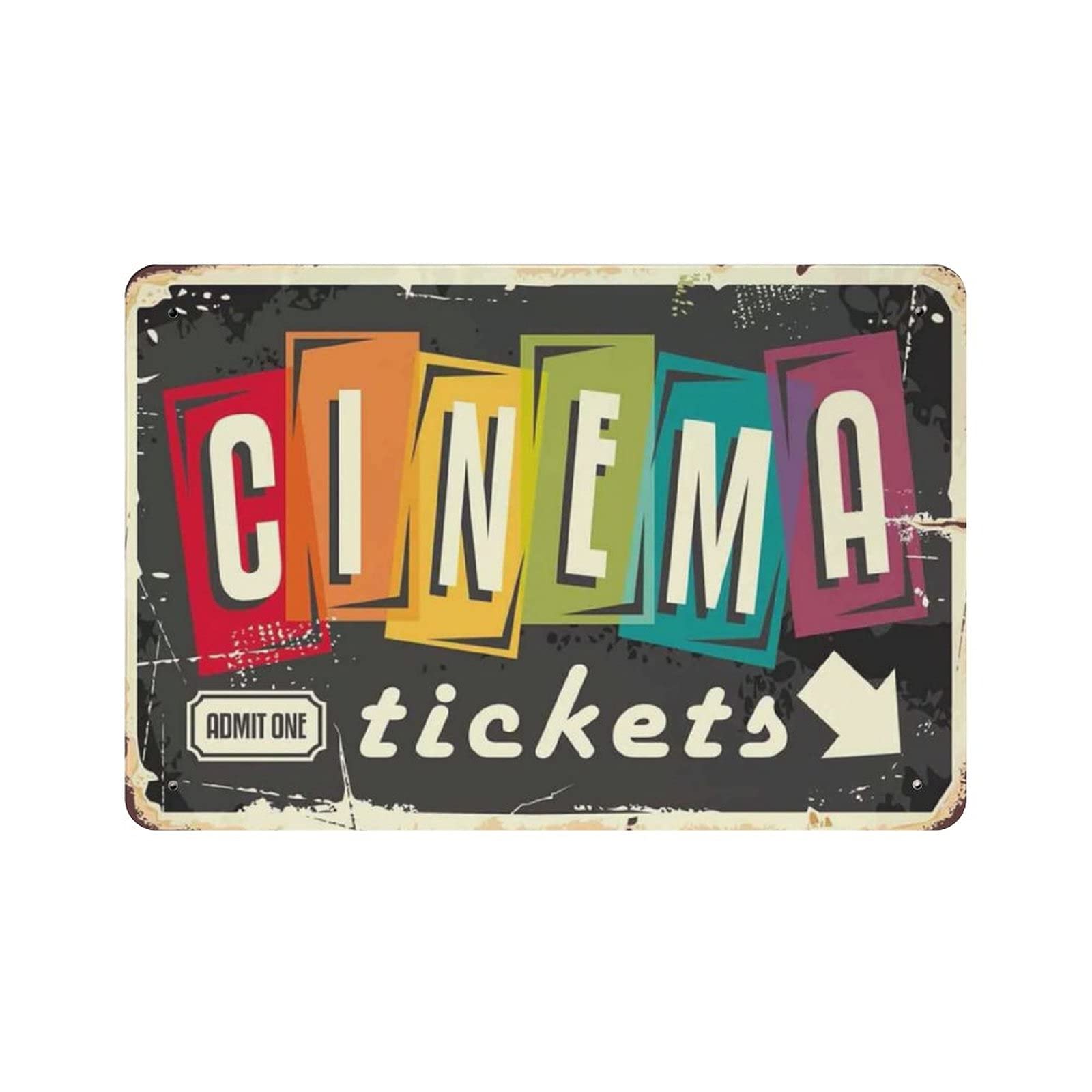 Plaque Métallique Vintage Bill - Home Cinema Tickets avis et prix