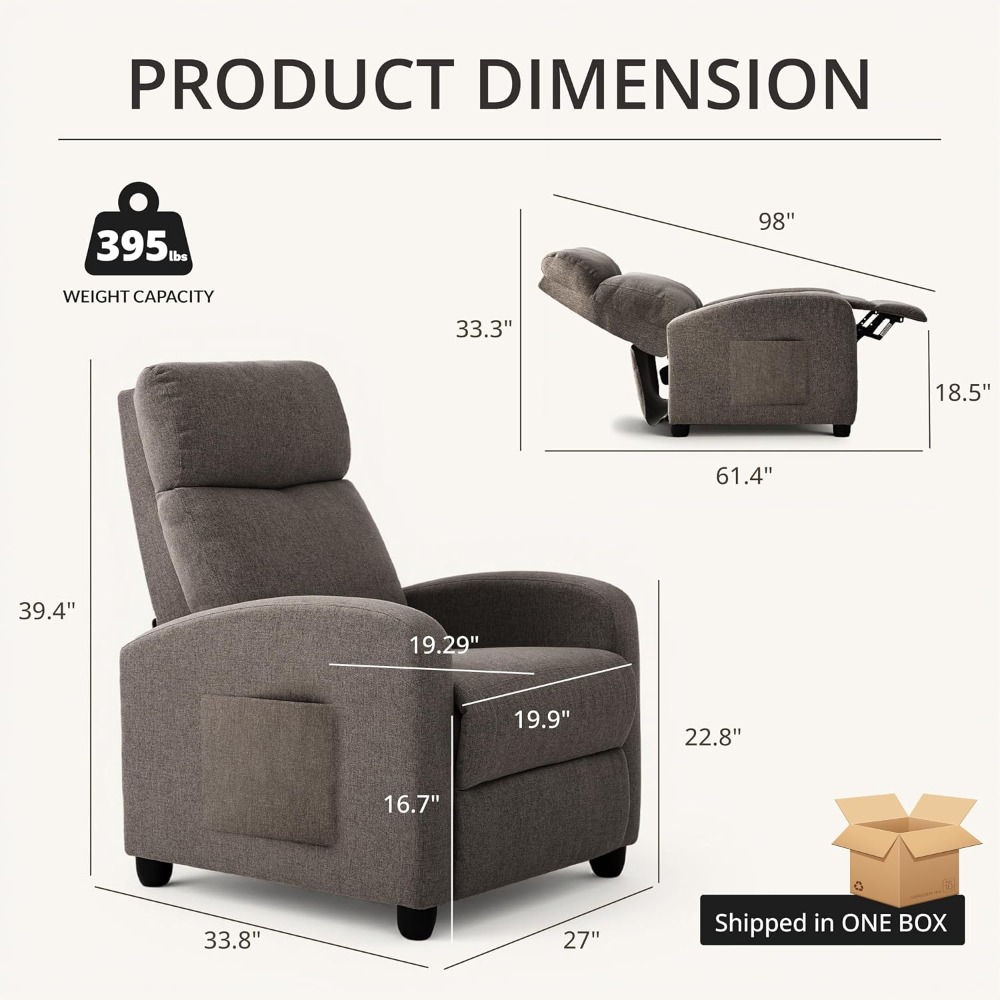Fauteuil inclinable manuel mod - Home Cinema Recliners avis et prix
